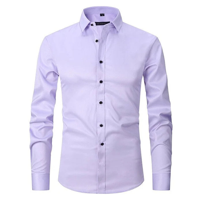 Lucas | Wrinkle-Free Stretch Shirt - Premium Het försäljning from Get Dore -   Shop now at Get Dore