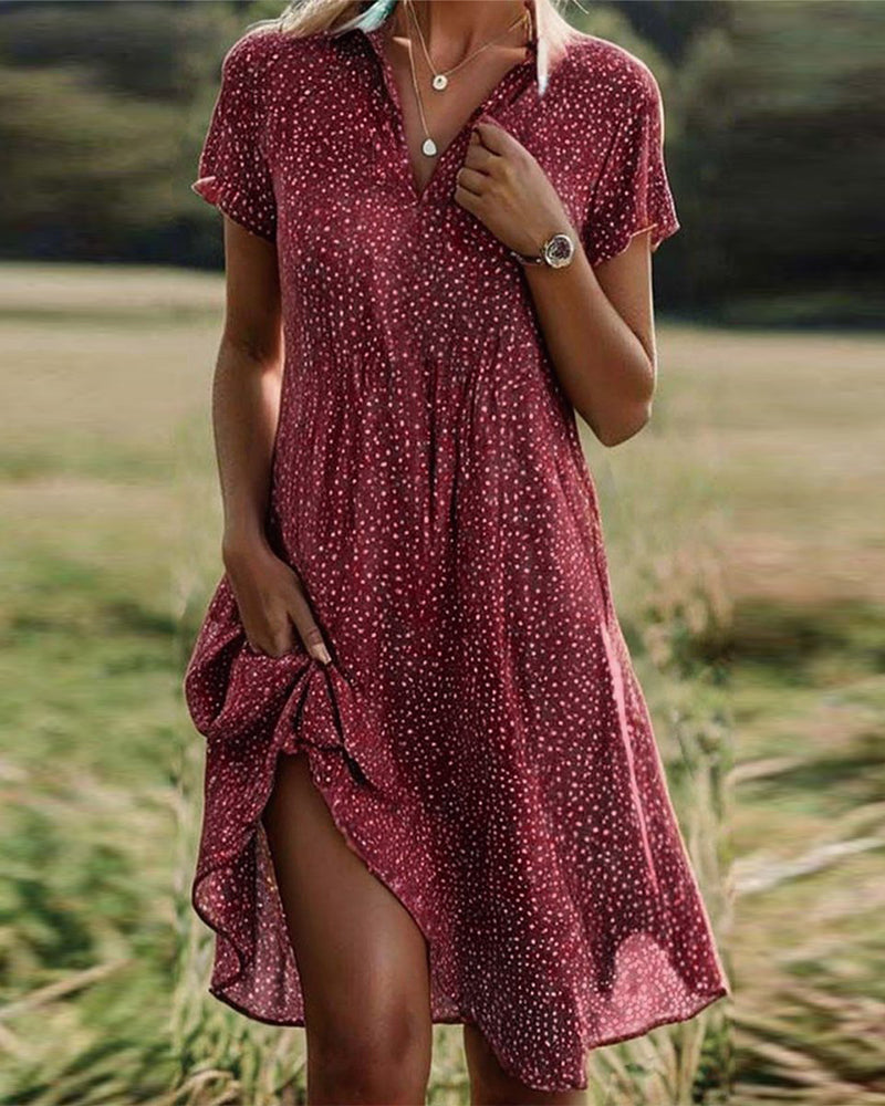 Vanessa | Casual Summer Dress Print - Premium Dresses from Get Dore - Shop now at Get Dore