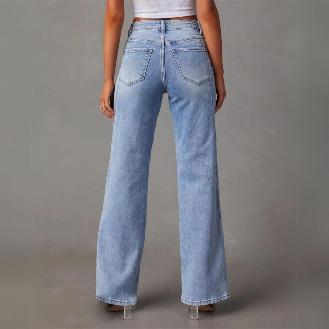 Mayline | Elegant Flared Jeans - Premium Pants from Get Dore - Shop now at Get Dore