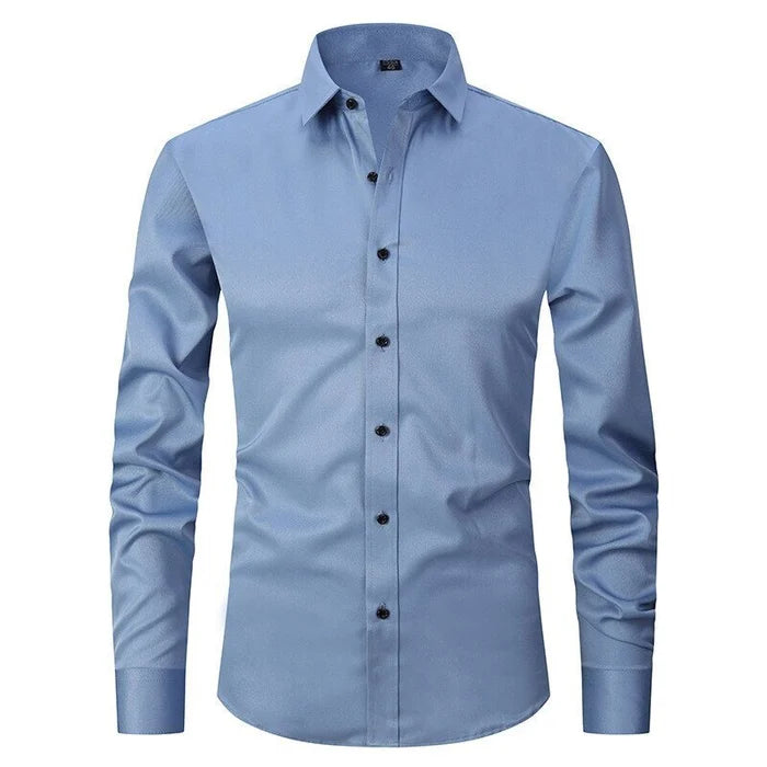 Lucas | Wrinkle-Free Stretch Shirt - Premium Het försäljning from Get Dore -   Shop now at Get Dore