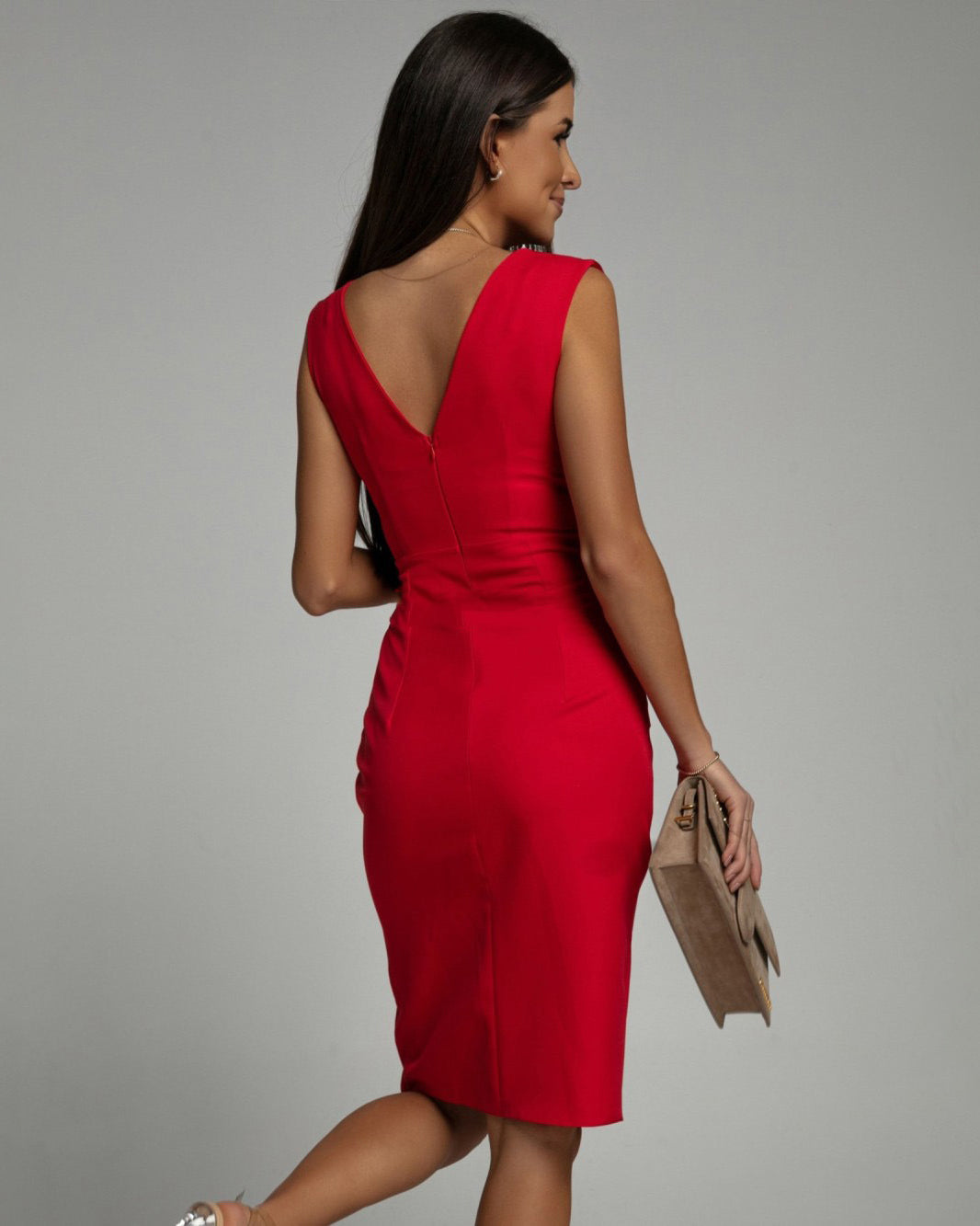 Delilah | V-Neck Dress - Premium from Dore Londen - Shop now at Dore London