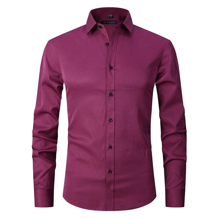 Lucas | Wrinkle-Free Stretch Shirt - Premium Het försäljning from Get Dore -   Shop now at Get Dore