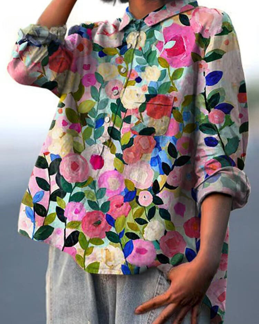 Lucy | Floral Blouse - Premium Women Tops from Get Dore -   Shop now at Get Dore