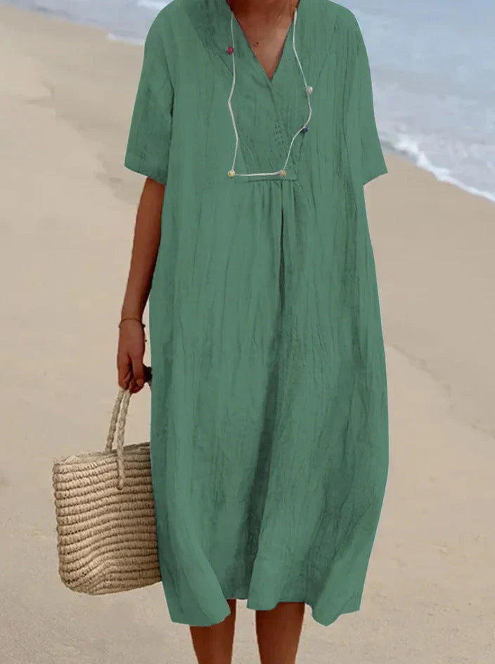 Linen dress - Premium Dress from Dore London - Shop now at Dore London