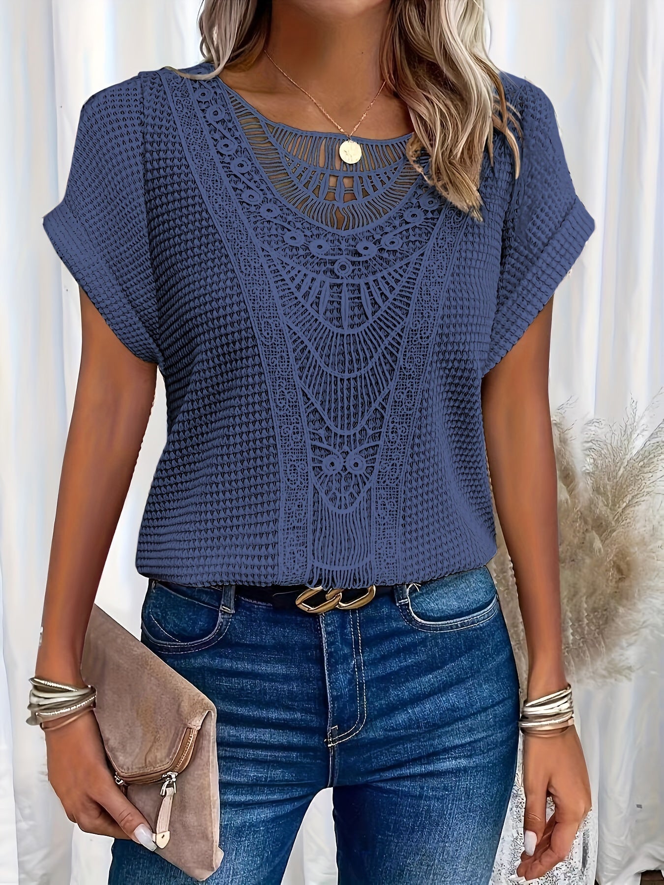 Chloe | Summer Top With Beautiful Details - Premium Women Tops from Dore London - Shop now at Get Dore