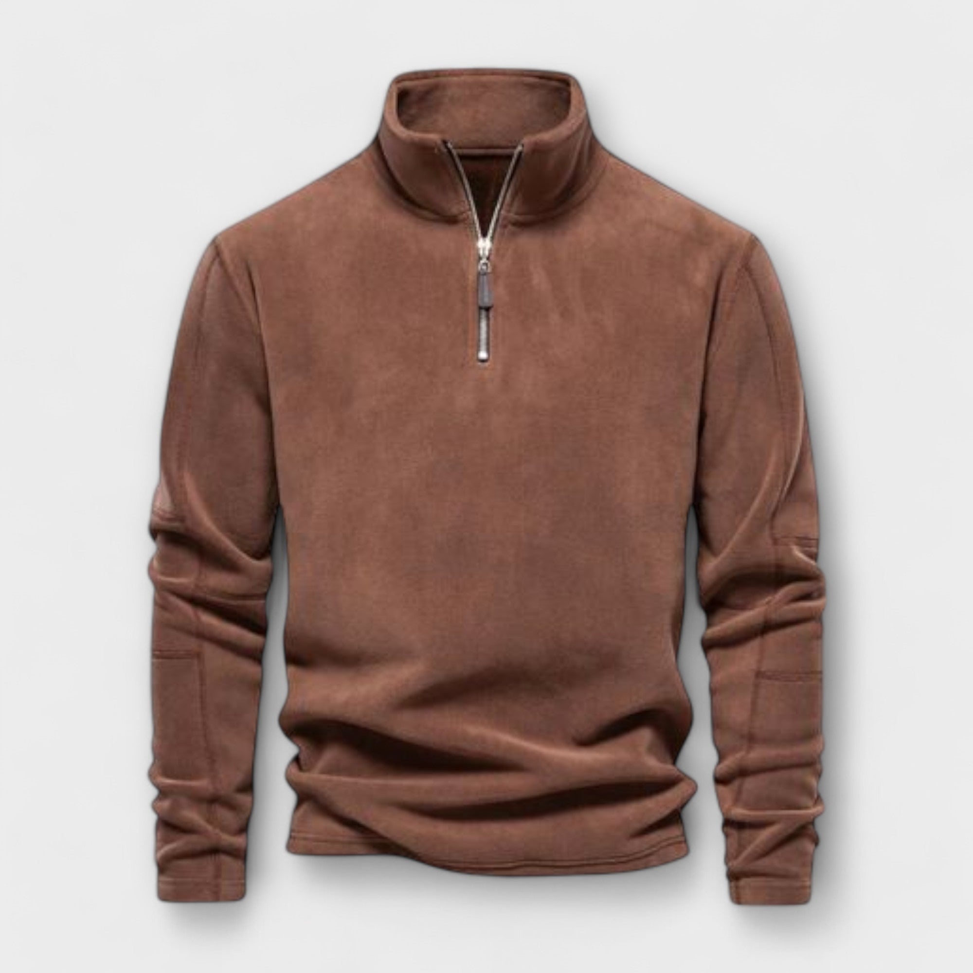 Felix - Warm Fleece Pullover for Man with 1/4 Quarter Zip - Premium sweater from Get Dore - Shop now at Get Dore