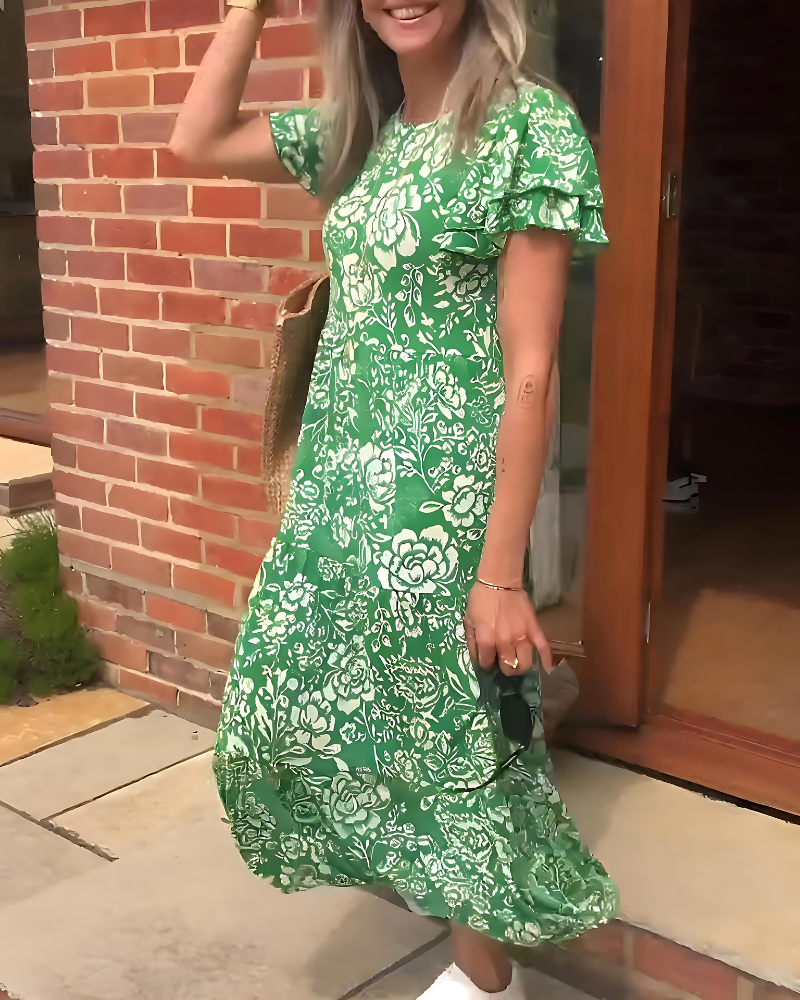 Celine | Summer Floral Dress - Premium Dresses from Dore London - Shop now at Dore London