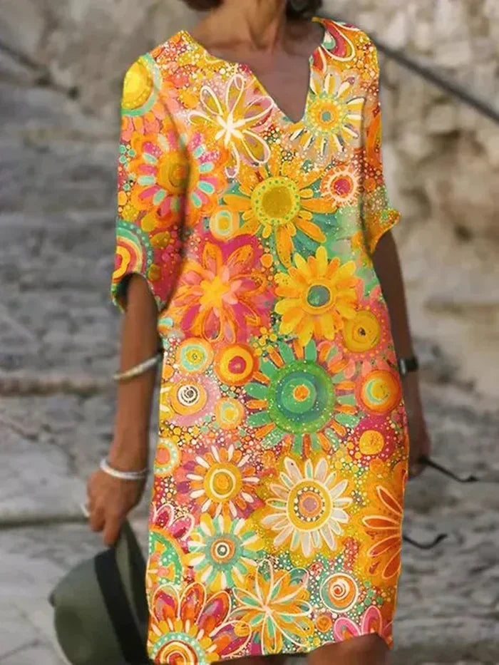 Annabelle | Colourful Summer Dress - Premium Art from Dore Londen - Shop now at Dore London