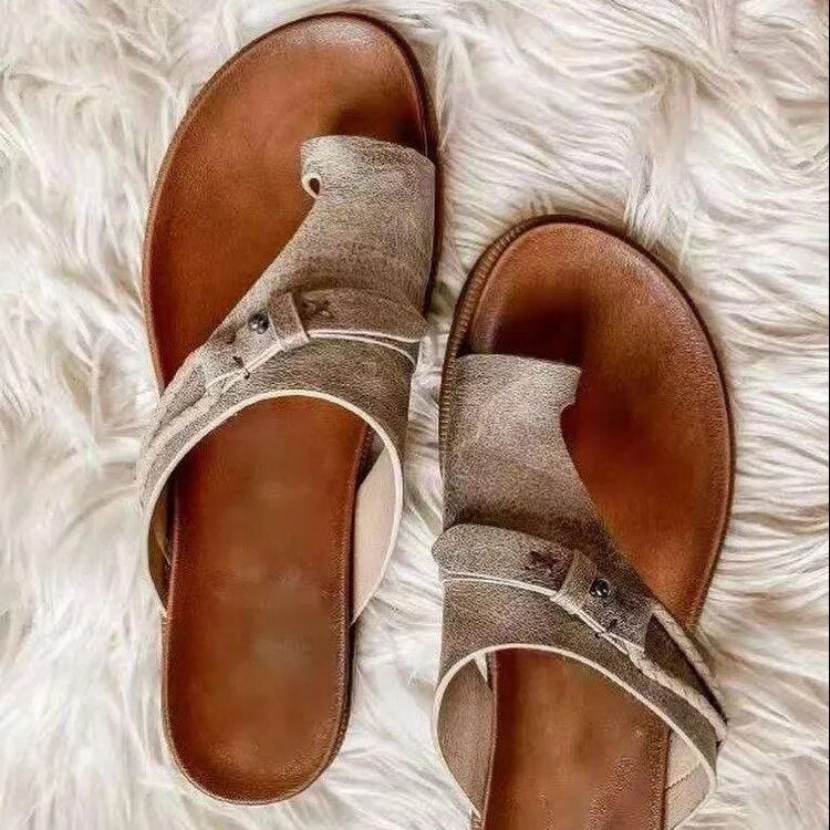 Orthopedic retro sandals - Premium sandLS from Dore Londen - Shop now at Dore London