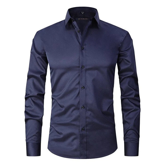 Lucas | Wrinkle-Free Stretch Shirt - Premium Het försäljning from Get Dore -   Shop now at Get Dore