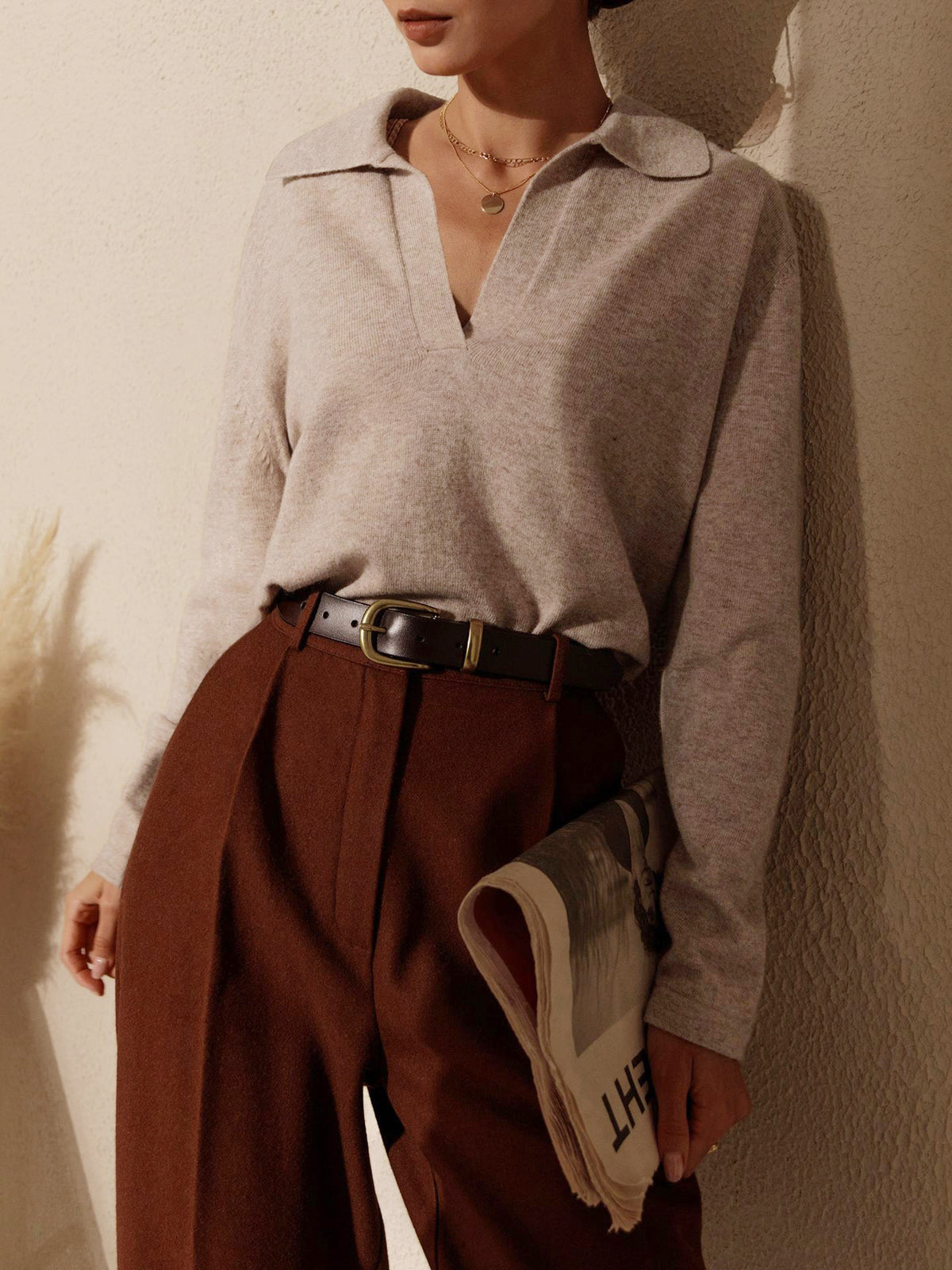 MIRA | Casual Collared Sweater - Premium Sweaters from Get Dore - Shop now at Get Dore