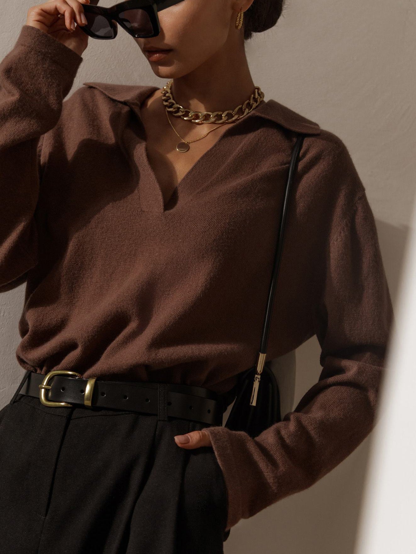 MIRA | Casual Collared Sweater - Premium Sweaters from Get Dore - Shop now at Get Dore