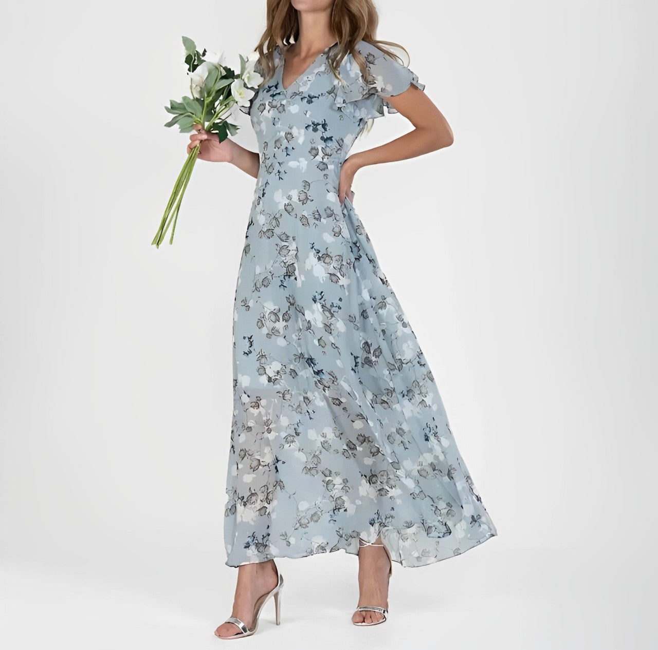 Bella™ | Elegant Floral Dress - Premium Dress from Dore London - Shop now at Dore London