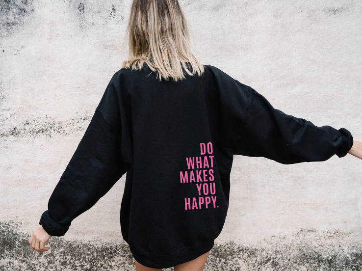 Gisele | Happiness Hoodie - Premium Women's Clothing from Get Dore - Shop now at Get Dore