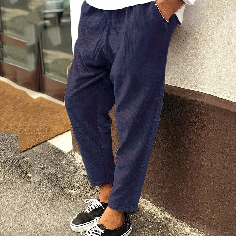 Max | Relaxed Cord Trousers for Men - Premium Men Pants from Get Dore - Shop now at Get Dore