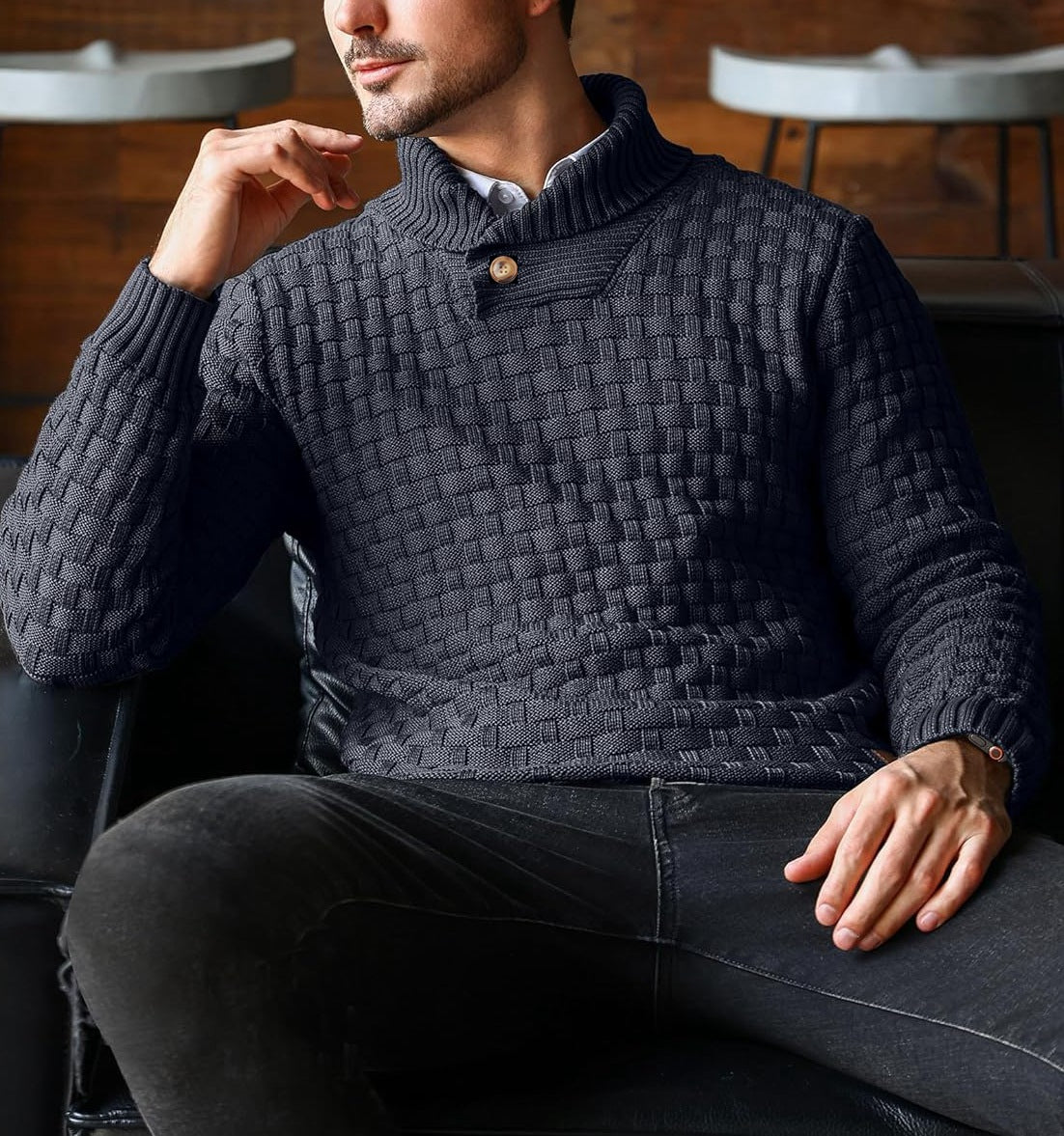 Georg | Timeless Knit Sweater - Premium Sweater from Get Dore - Shop now at Get Dore