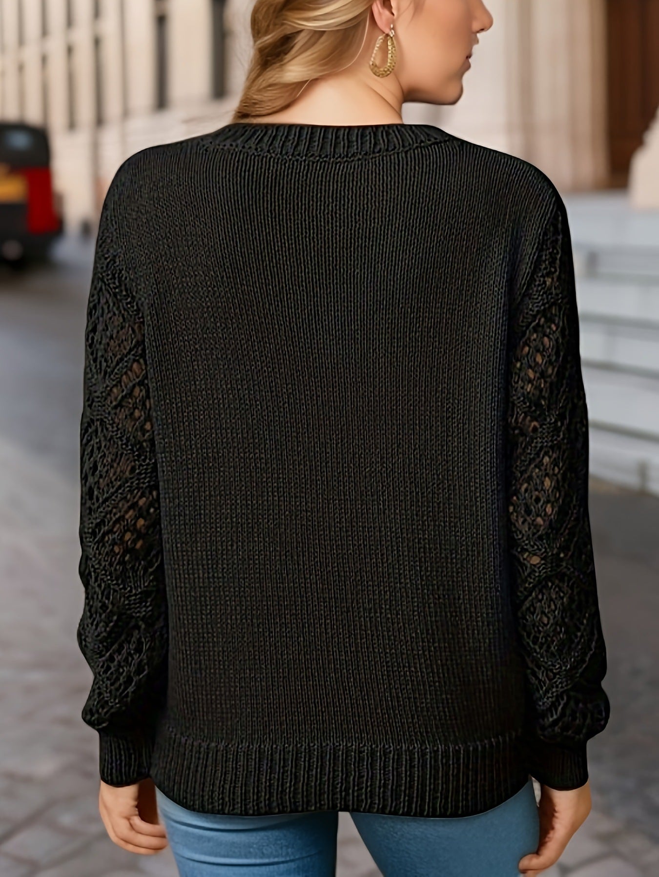 BIRTE | SCANDINAVIAN V-NECK SWEATER - Premium Sweater from Get Dore - Shop now at Get Dore