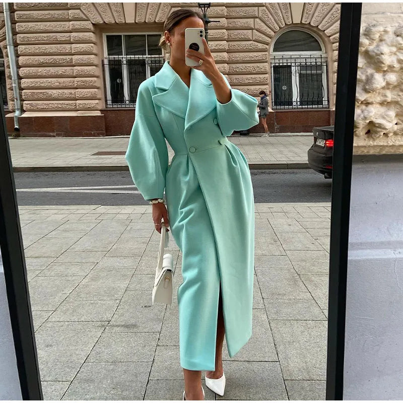 Ida | Elegant Long Coat - Premium Women's Jackets & Coats from Get Dore - Shop now at Get Dore