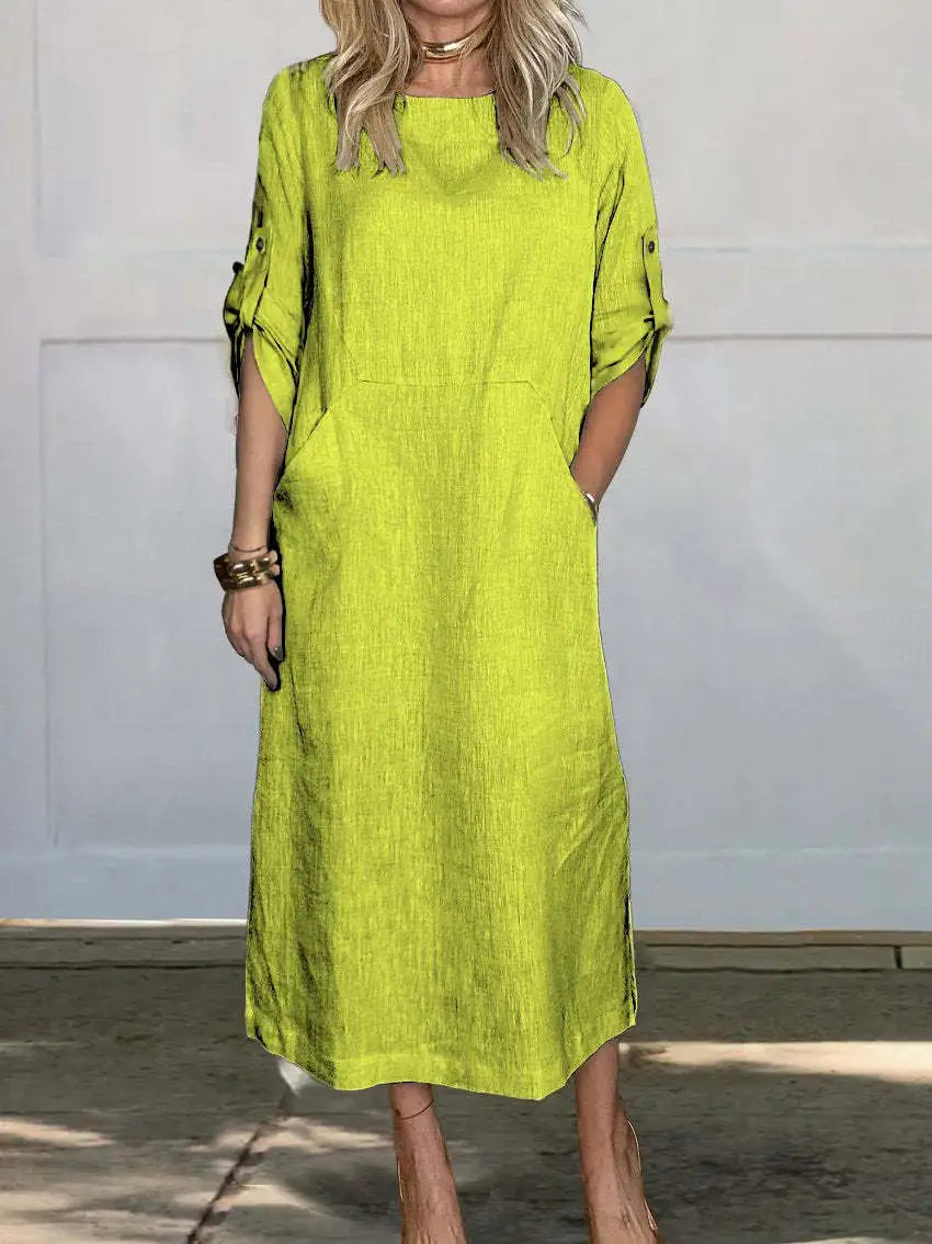 Emma | Elegant Summer Dress With Pockets - Premium Dress from Get Dore - Shop now at Get Dore