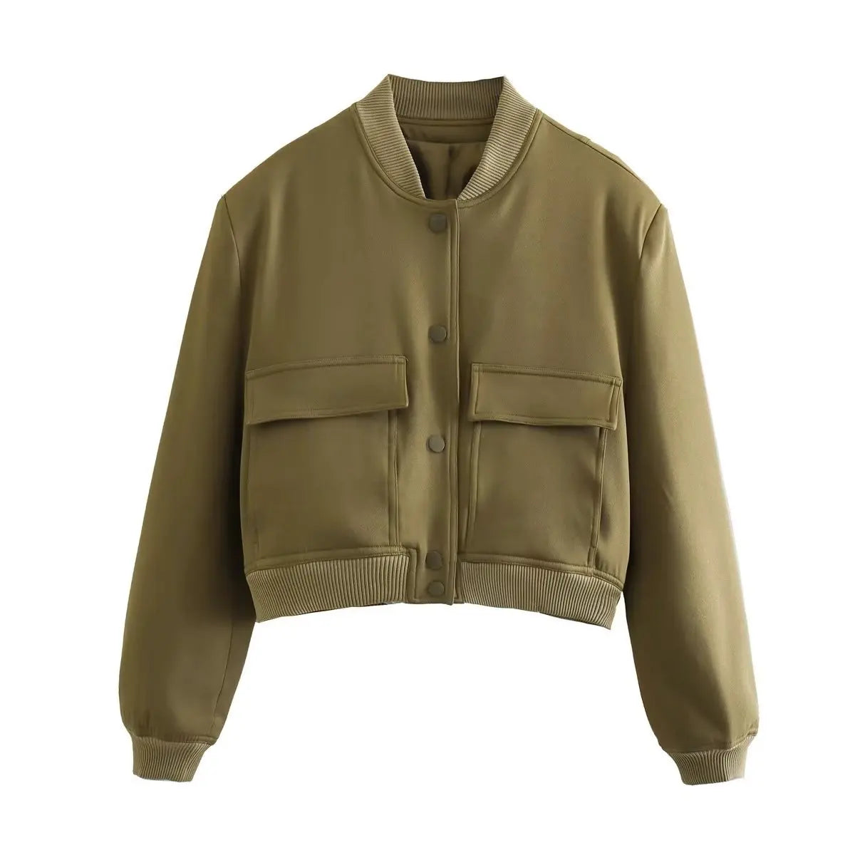 Wendy | Women Fashion Solid Bomber Jackets - Premium Jackets & Coats from Dore London - Shop now at Get Dore