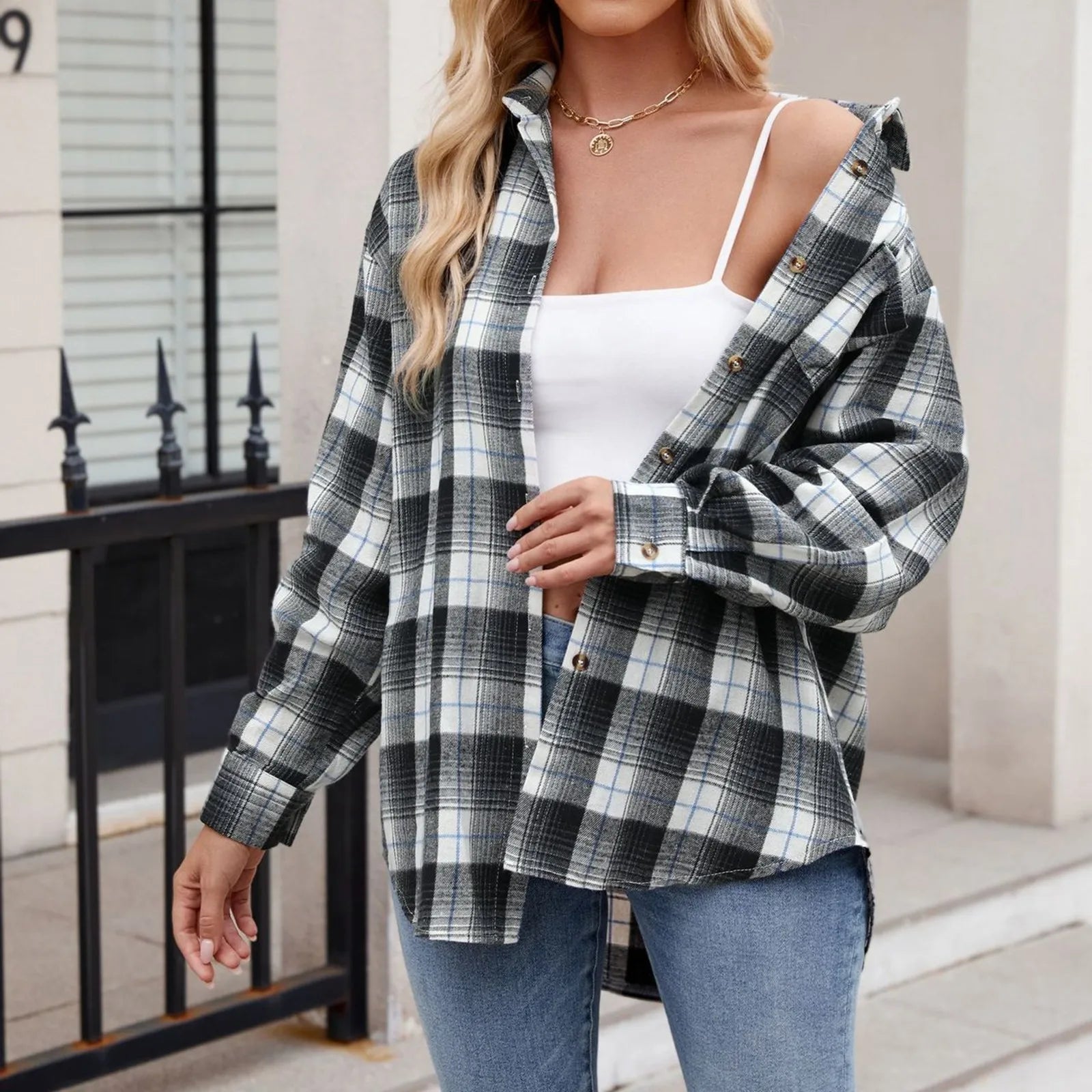 Julie | Serenade Flannel - Premium Damen - Shirt from Get Dore - Shop now at Get Dore