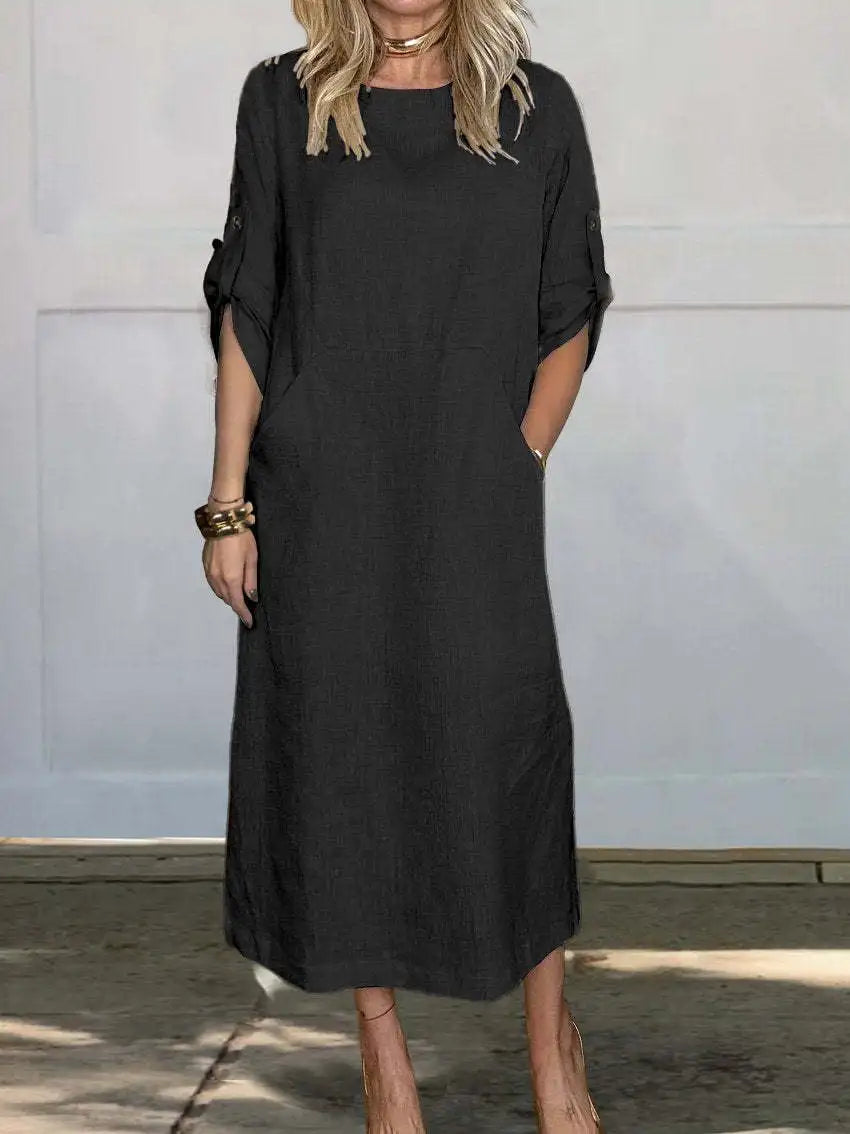 Emma | Elegant Summer Dress With Pockets - Premium Dress from Get Dore - Shop now at Get Dore