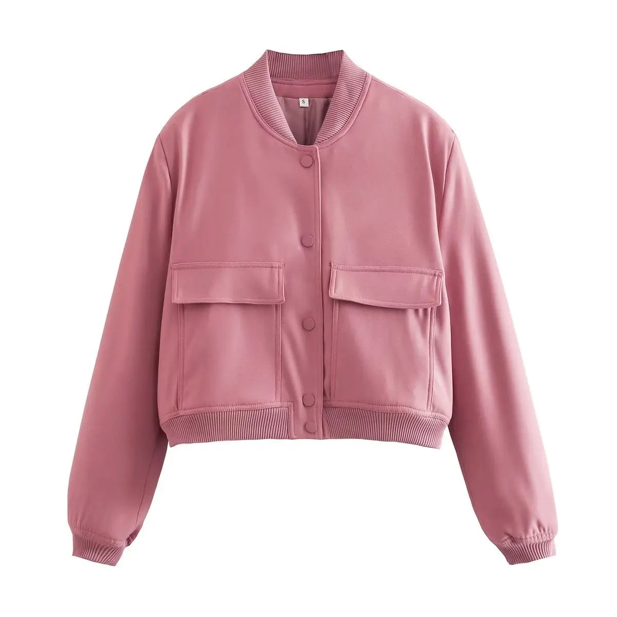 Wendy | Women Fashion Solid Bomber Jackets - Premium Jackets & Coats from Dore London - Shop now at Get Dore