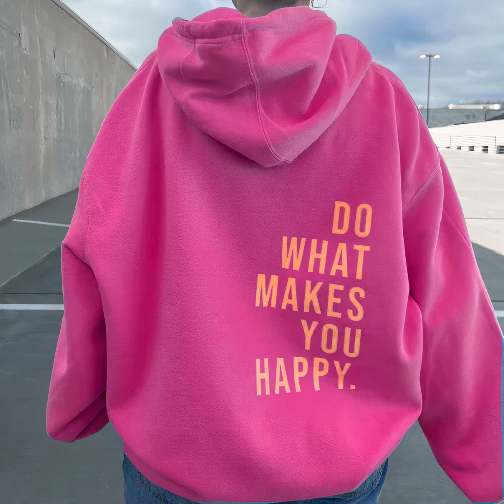 Gisele | Happiness Hoodie - Premium Women's Clothing from Get Dore - Shop now at Get Dore