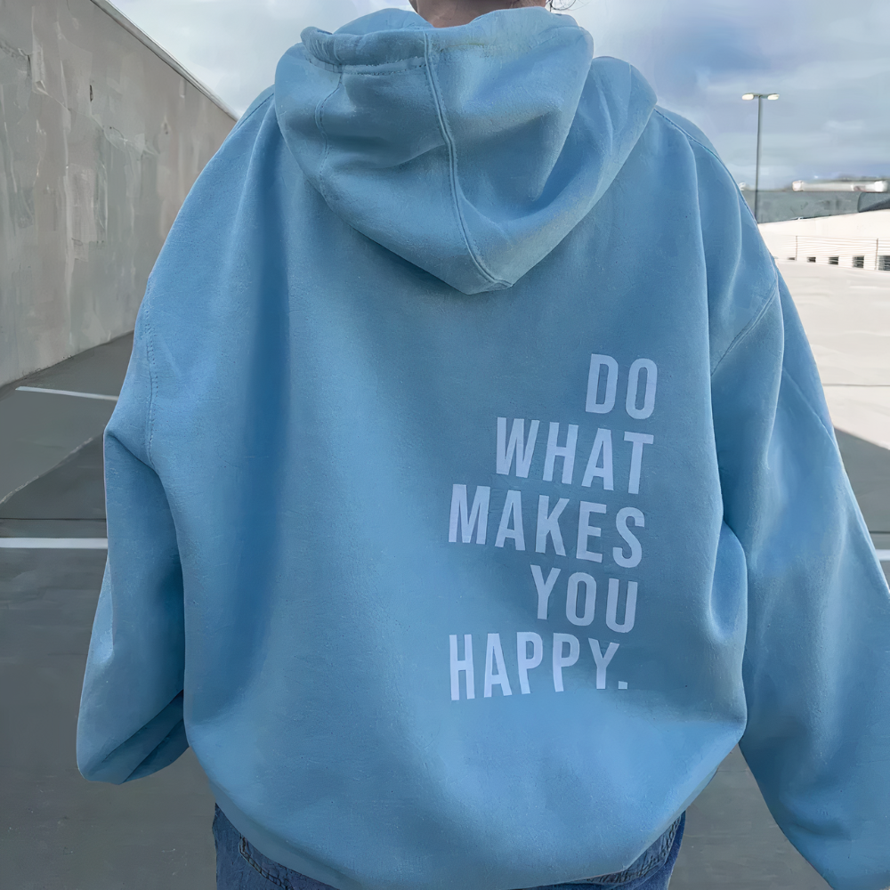 Gisele | Happiness Hoodie - Premium Women's Clothing from Get Dore - Shop now at Get Dore
