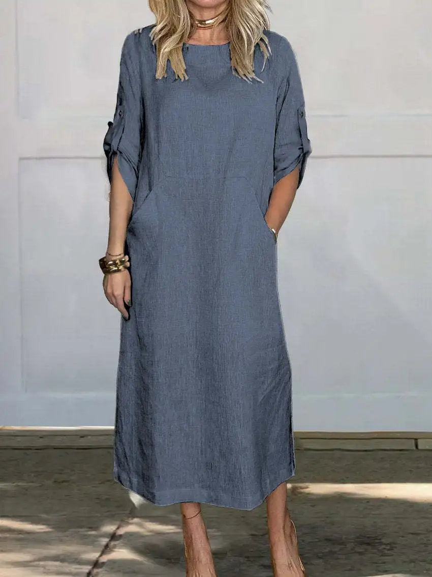 Emma | Elegant Summer Dress With Pockets - Premium Dress from Get Dore - Shop now at Get Dore