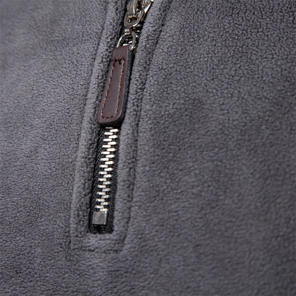 Felix - Warm Fleece Pullover for Man with 1/4 Quarter Zip - Premium sweater from Get Dore - Shop now at Get Dore