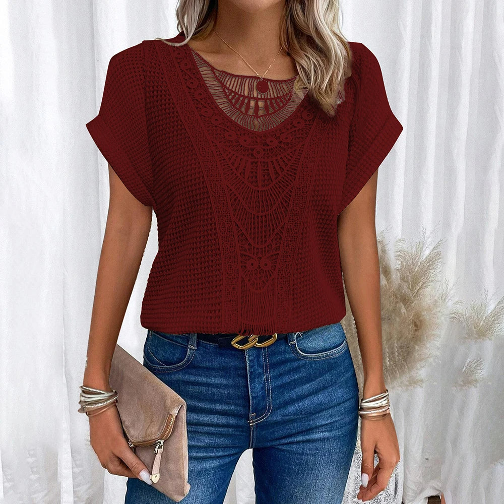 Chloe | Summer Top With Beautiful Details - Premium from Dore Londen - Shop now at Dore London