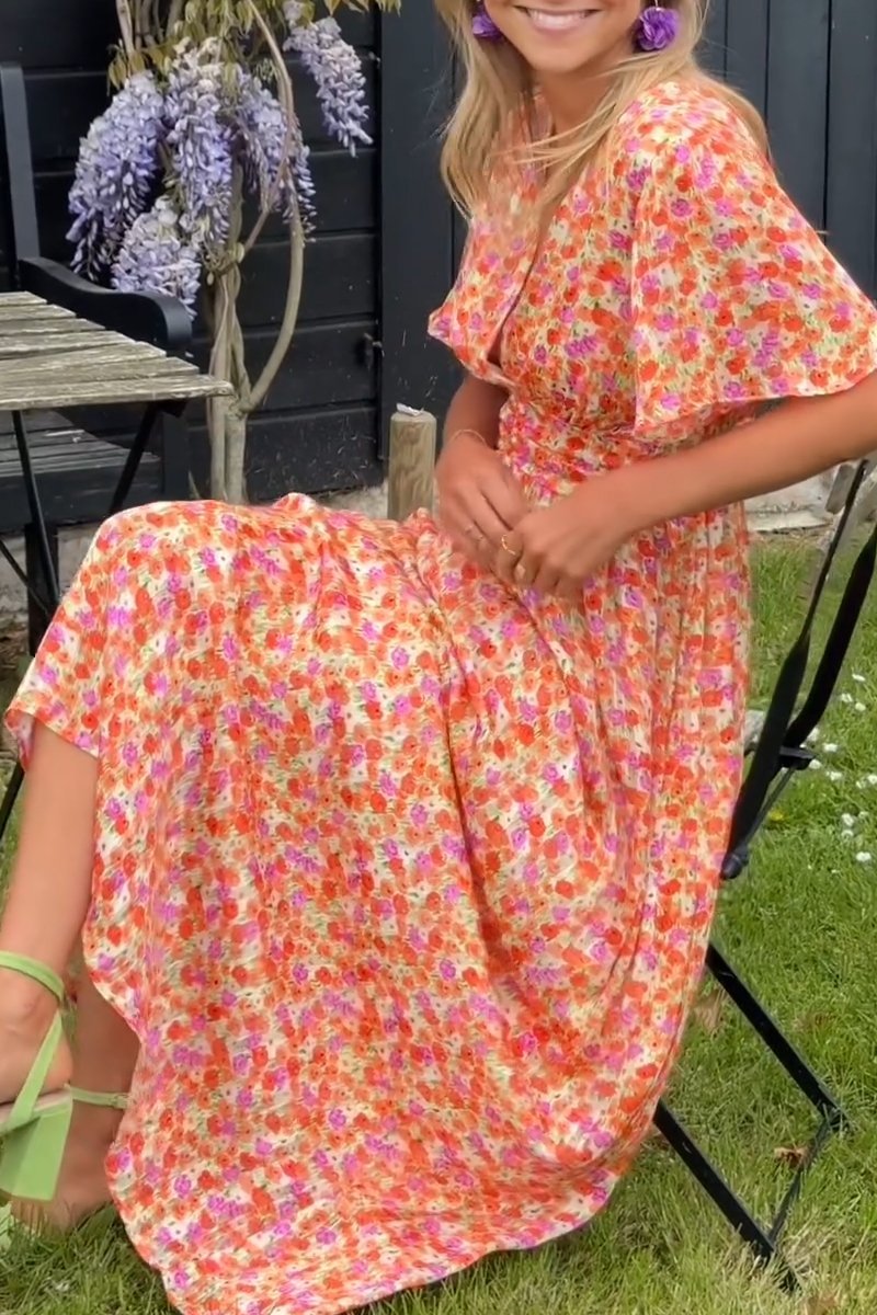 Romy | Long V-Neck Summer Dress - Premium from Get Dore - Shop now at Get Dore