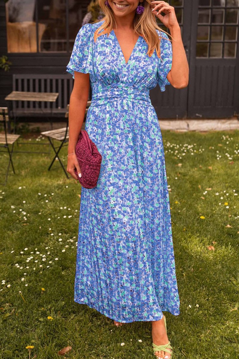 Romy | Long V-Neck Summer Dress - Premium from Get Dore - Shop now at Get Dore