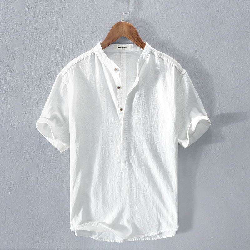 Tristan | Cotton and Linen Summer Shirt - Premium Men Shirt from Get Dore - Shop now at Get Dore