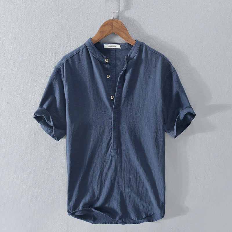 Tristan | Cotton and Linen Summer Shirt - Premium Men Shirt from Get Dore - Shop now at Get Dore