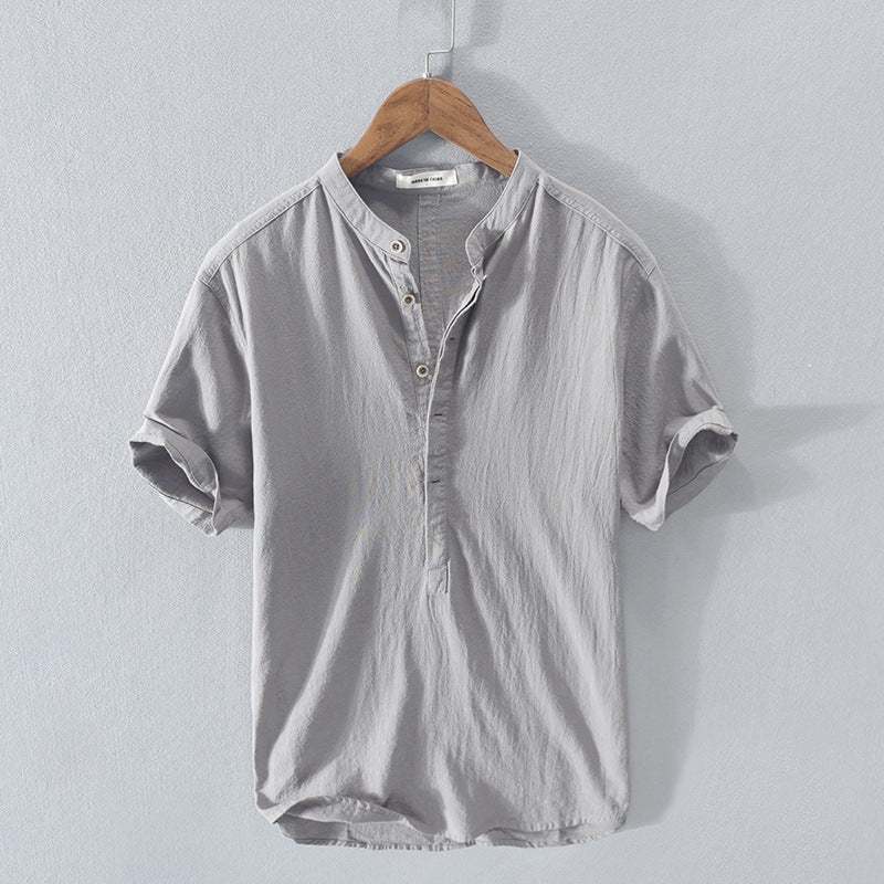 Tristan | Cotton and Linen Summer Shirt - Premium Men Shirt from Get Dore - Shop now at Get Dore