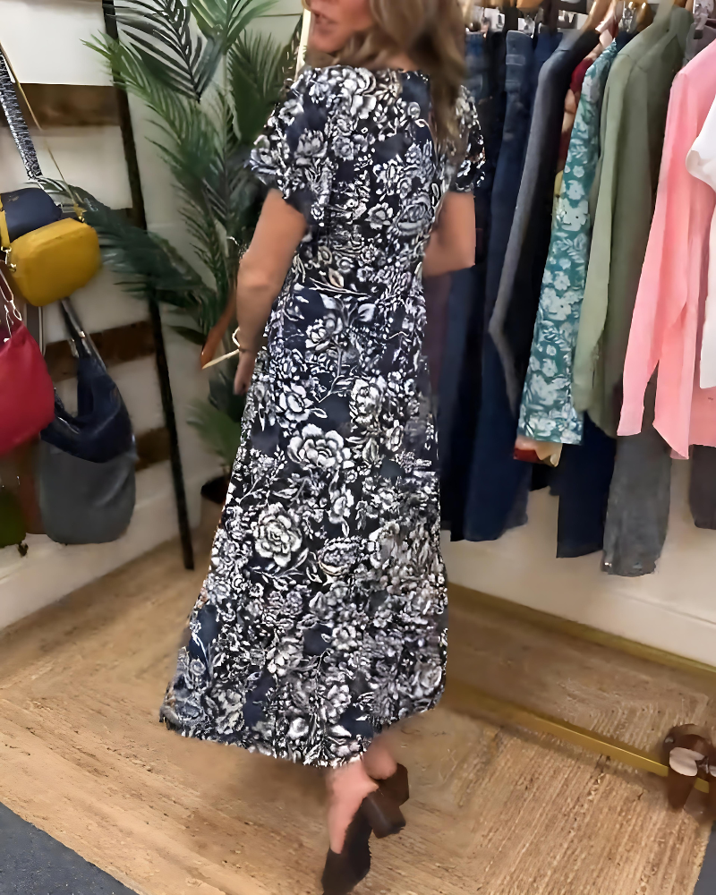 Celine | Summer Floral Dress - Premium Dresses from Dore London -   Shop now at Dore London