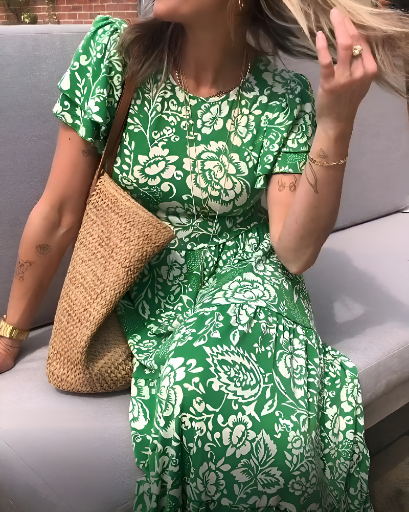 Celine | Summer Floral Dress - Premium Dresses from Dore London -   Shop now at Dore London