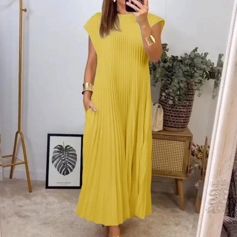 Yara | Pleated Dress - Premium Dresses from Dore London -   Shop now at Dore London