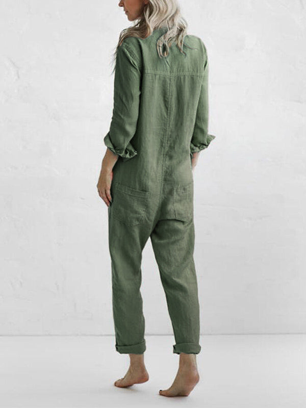 Elle | Long-Sleeve Jumpsuit - Premium Lounge Pants from Dore London -   Shop now at Dore London