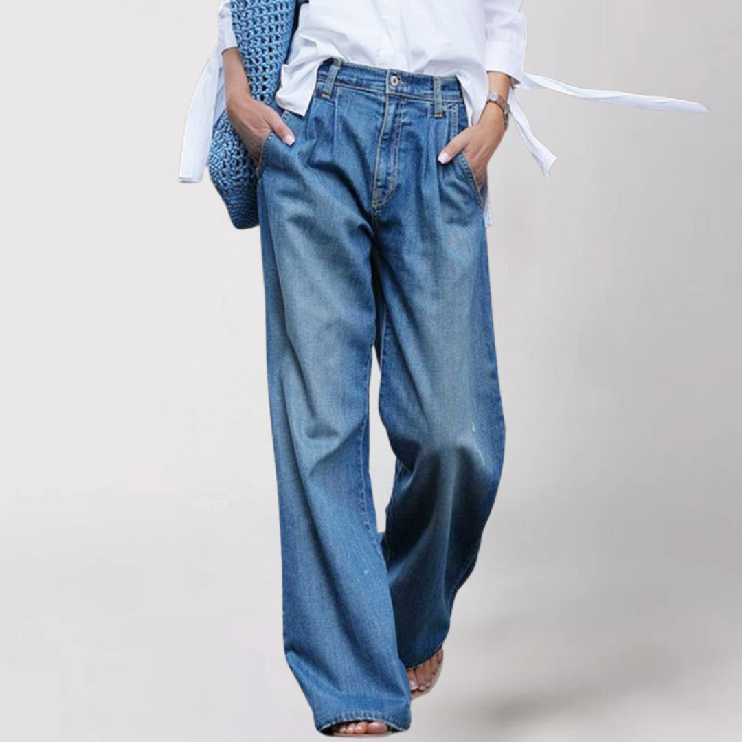 Krista | Comfortable Wide-Leg Women's Jeans - Premium Women Pants from Get Dore -   Shop now at Get Dore