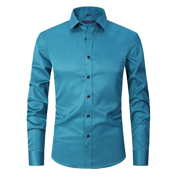 Lucas | Wrinkle-Free Stretch Shirt - Premium Het försäljning from Get Dore -   Shop now at Get Dore