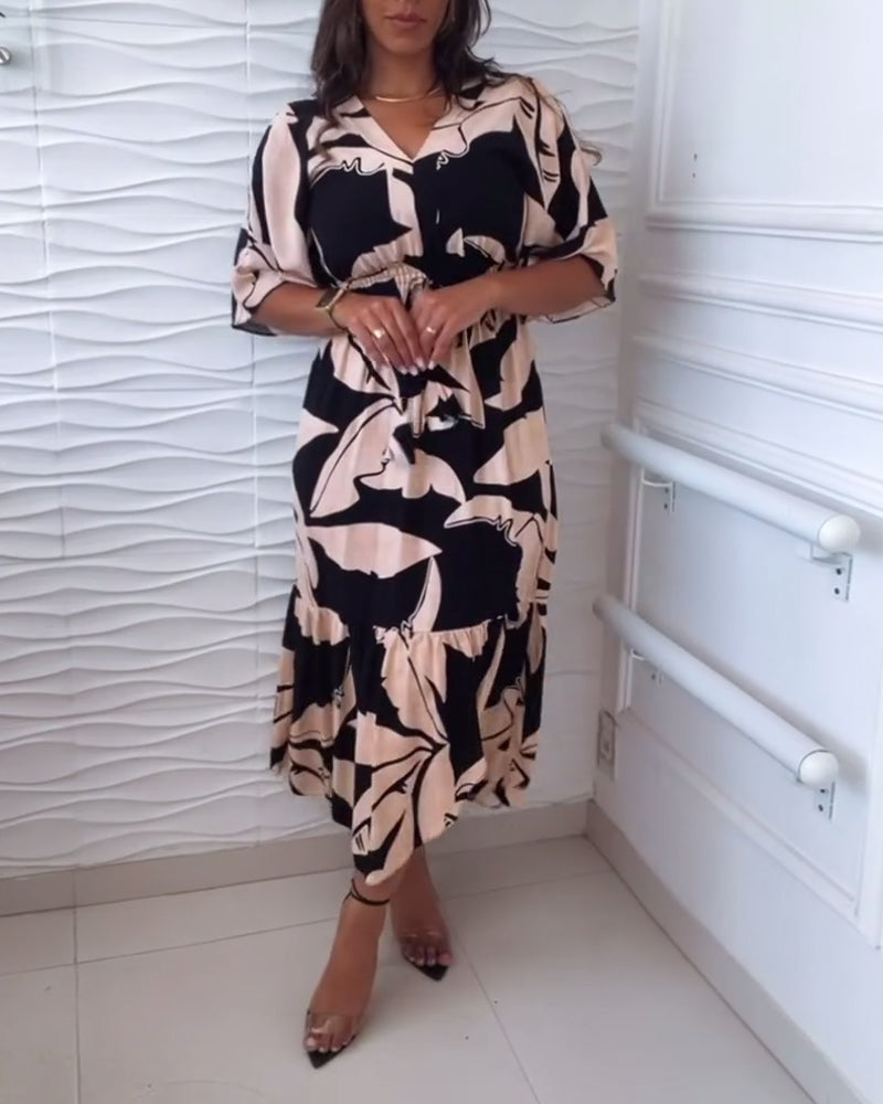 Faye | Must Have Dress With Print - Premium Dresses from Get Dore -   Shop now at Get Dore