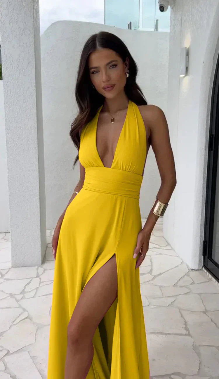 Maya | V-Neck Summer Dress - Premium Dress from Getdore -   Shop now at Get Dore