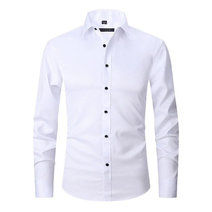 Lucas | Wrinkle-Free Stretch Shirt - Premium Het försäljning from Get Dore -   Shop now at Get Dore