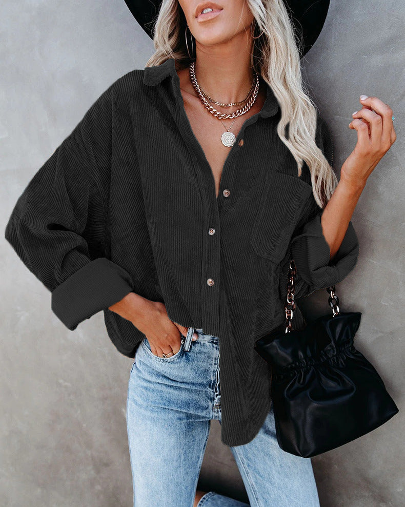 Miranda - Vintage Corduroy Shirt - Premium shirt from Get Dore -   Shop now at Get Dore