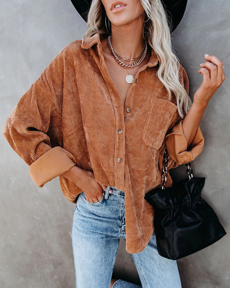 Miranda - Vintage Corduroy Shirt - Premium shirt from Get Dore -   Shop now at Get Dore