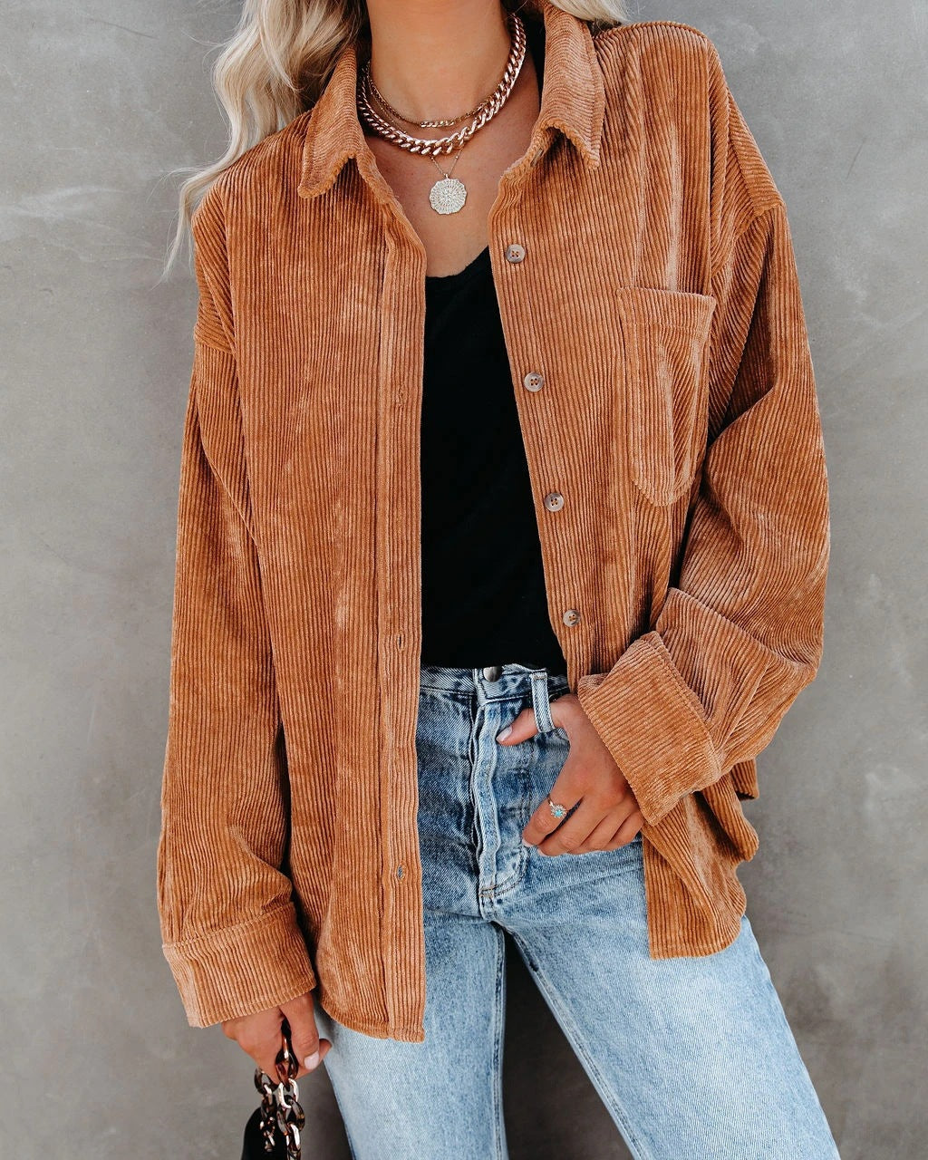 Miranda - Vintage Corduroy Shirt - Premium shirt from Get Dore -   Shop now at Get Dore