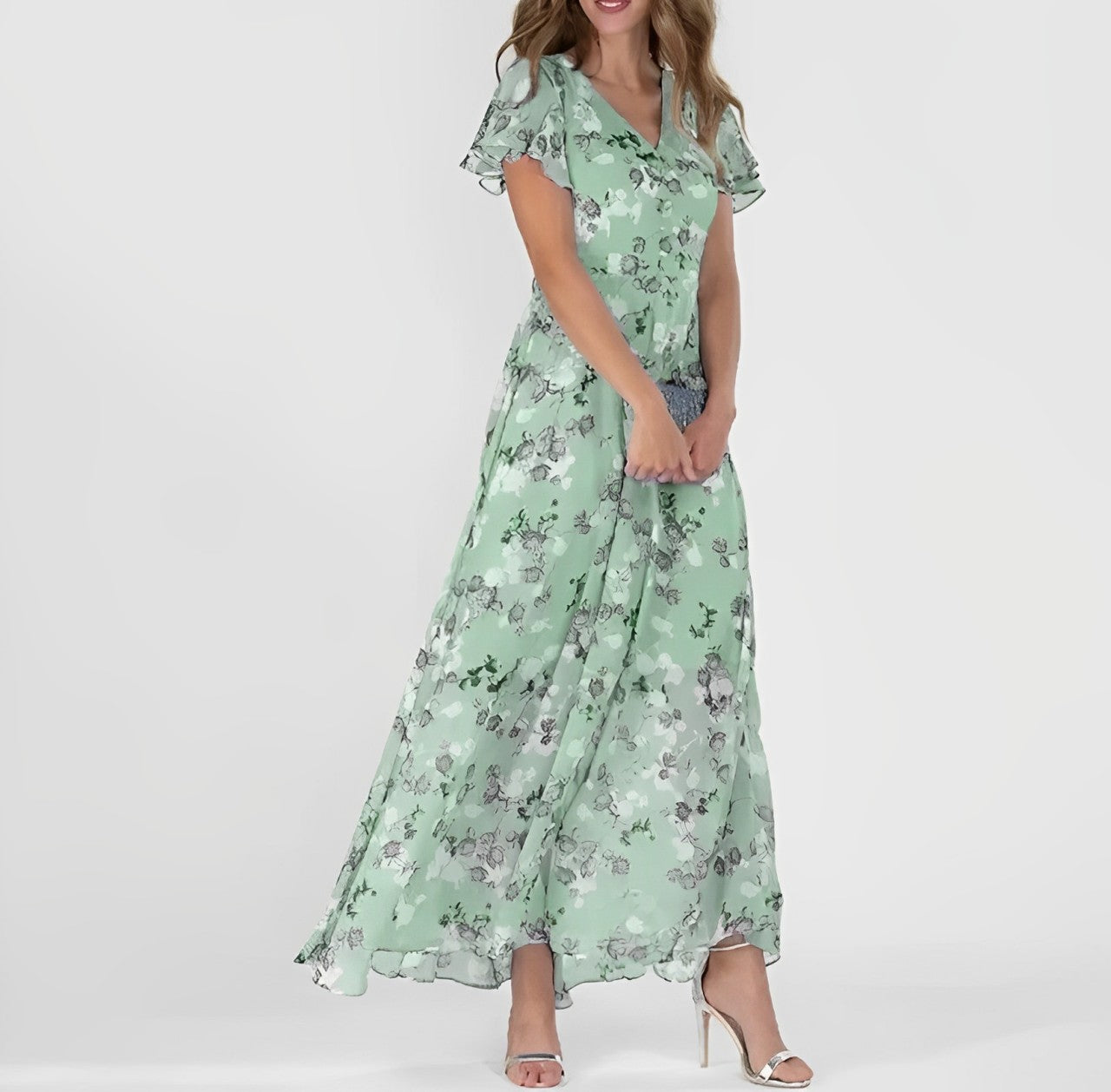 Bella™ | Elegant Floral Dress - Premium Dress from Dore London -   Shop now at Dore London
